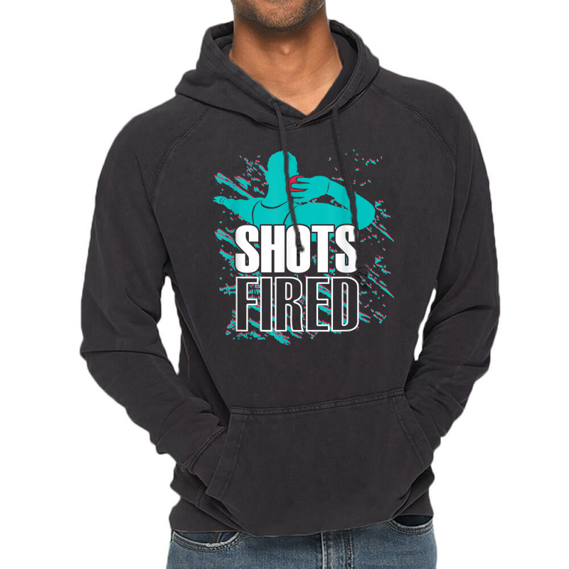 Shots Fired   Track And Field T Shirt Vintage Hoodie by rennambka | Artistshot