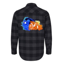 Anniversary Gift Finding Nemo Blue Gifts For Music Fan Flannel Shirt | Artistshot