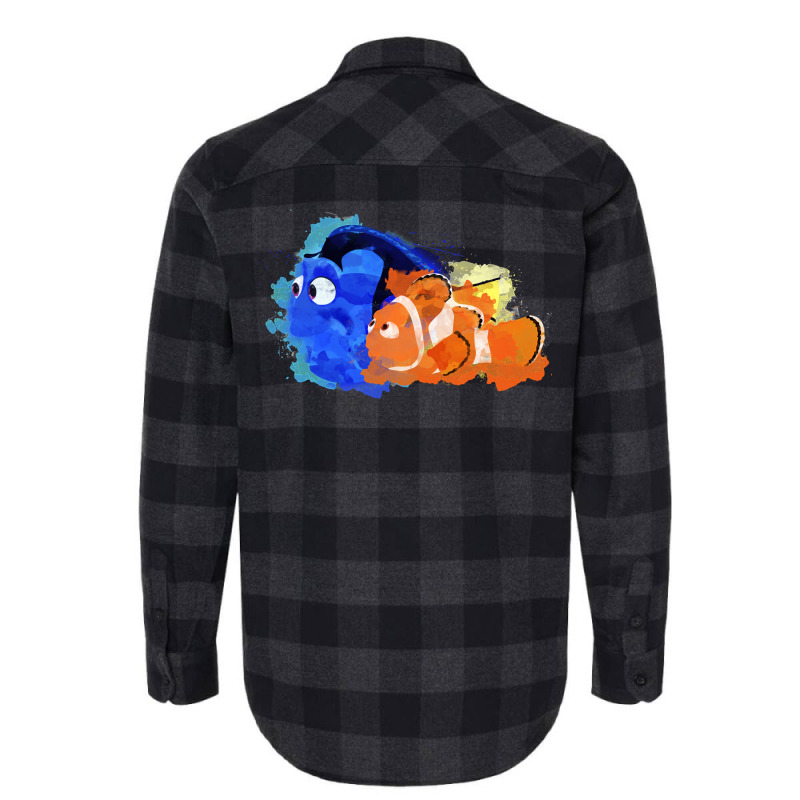 Anniversary Gift Finding Nemo Blue Gifts For Music Fan Flannel Shirt | Artistshot