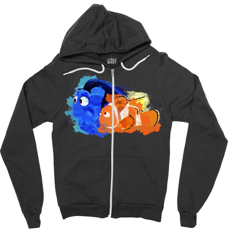 Anniversary Gift Finding Nemo Blue Gifts For Music Fan Zipper Hoodie | Artistshot