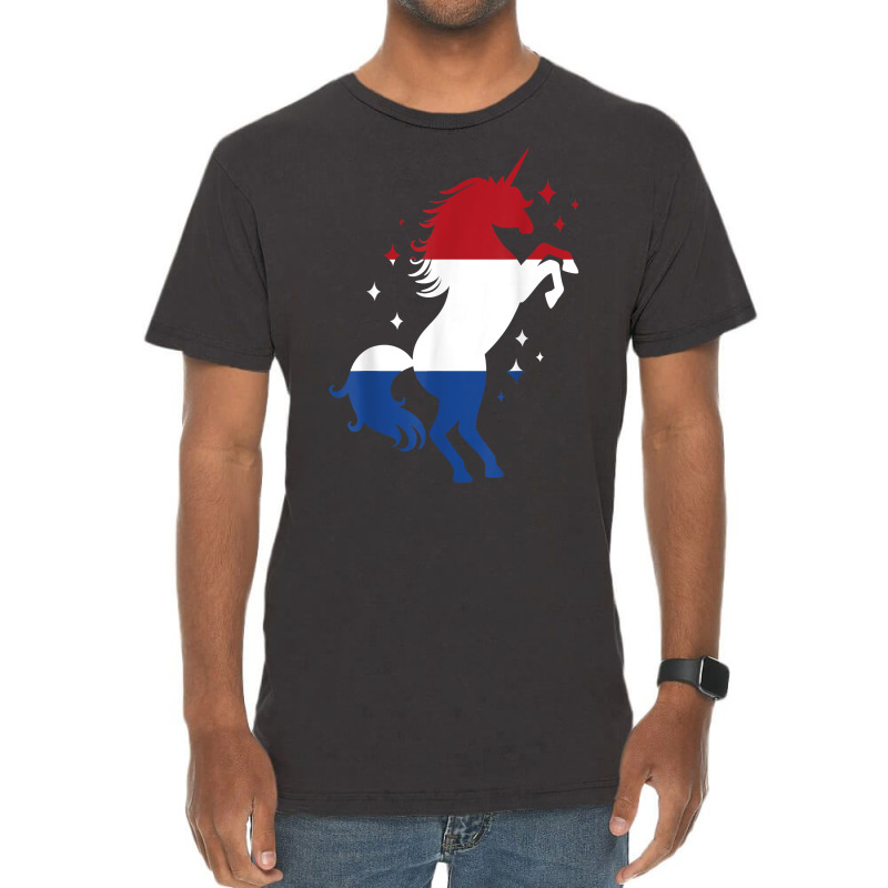 Proud Unicorn Netherlands Roots Holland Dutch Flag T Shirt Vintage T-shirt | Artistshot