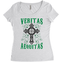 St Patricks Day Irish Veritas Aequitas Ireland Women's Triblend Scoop T-shirt | Artistshot