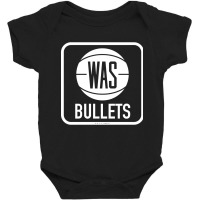 Trending Vintage 70's-styled Basketball Decal - Washington Bullets (wh Baby Bodysuit | Artistshot