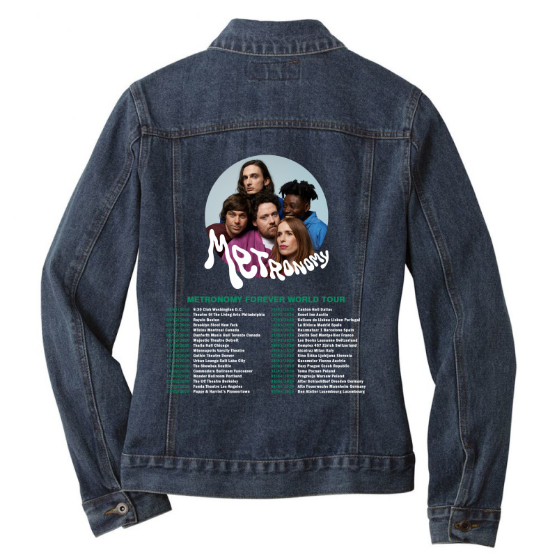 Metronomy Metronomy Forever Tour Dates Ladies Denim Jacket by cahayadianirawan | Artistshot