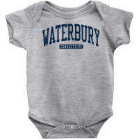 Waterbury Connecticut Ct College University Style Navy T Shirt Baby Bodysuit | Artistshot