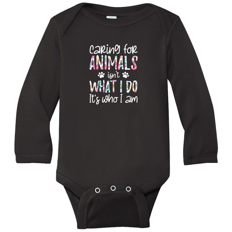 Trending Caring Animal Long Sleeve Baby Bodysuit | Artistshot