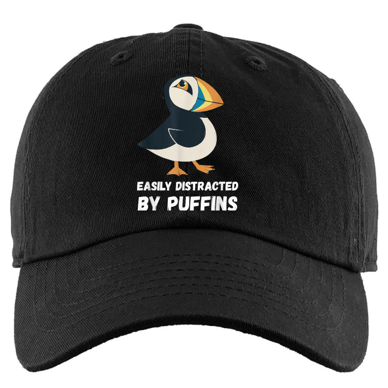 Puffin Easily Distracted Puffin Bird Lover Seabird Lover T Shirt Kids Cap by maryannmjra8 | Artistshot