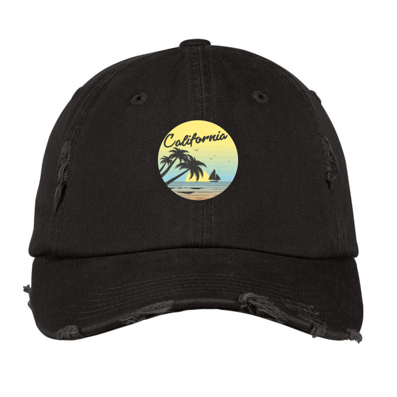 Hot Trend Retro California Surf Vintage Beach Cali 70s Venice Palm Sun Vintage Cap by michaelyounger19 | Artistshot