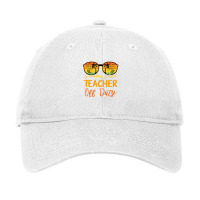 Secondary School Teacher Off Duty Funny Work Vacation Camp Adjustable Cap | Artistshot