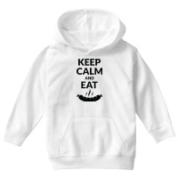 Keep Calm And Eat Sausage T Shirt Youth Hoodie | Artistshot