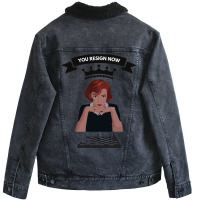 You Resign Now Unisex Sherpa-lined Denim Jacket | Artistshot