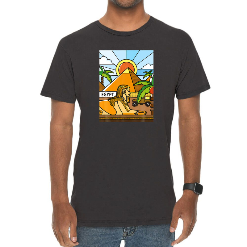 Old Egypt Ancient Egyptian Sphinx & Pyramids Xmas Halloween Vintage T-shirt | Artistshot