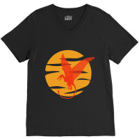 Hot Trend Flying Pterosaur V-neck Tee | Artistshot