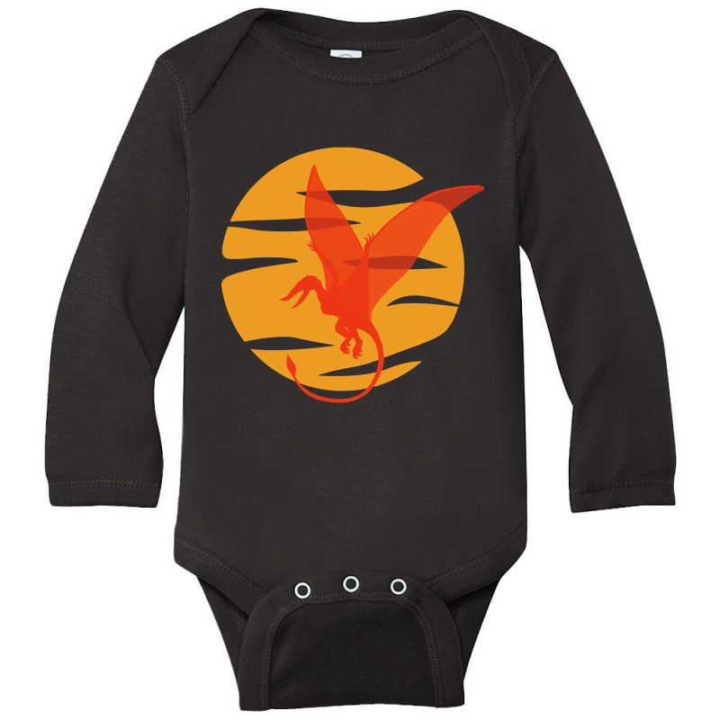 Hot Trend Flying Pterosaur Long Sleeve Baby Bodysuit | Artistshot