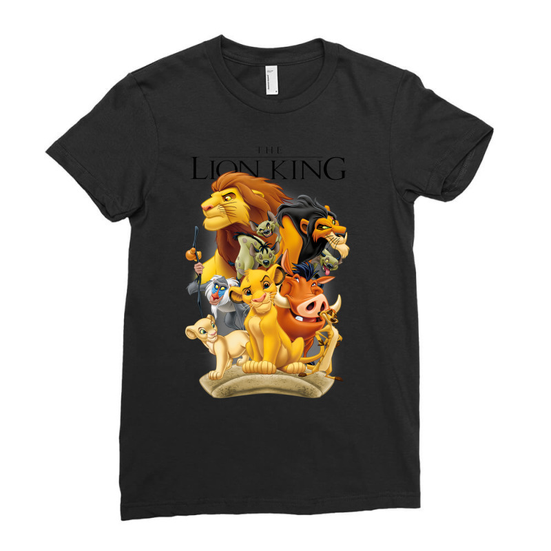 Lion King Pride Land Characters Ladies Fitted T-Shirt by Min09 | Artistshot