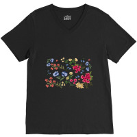 Trending Vintage Flower Botanical Illustration Chart Plant Gift V-neck Tee | Artistshot