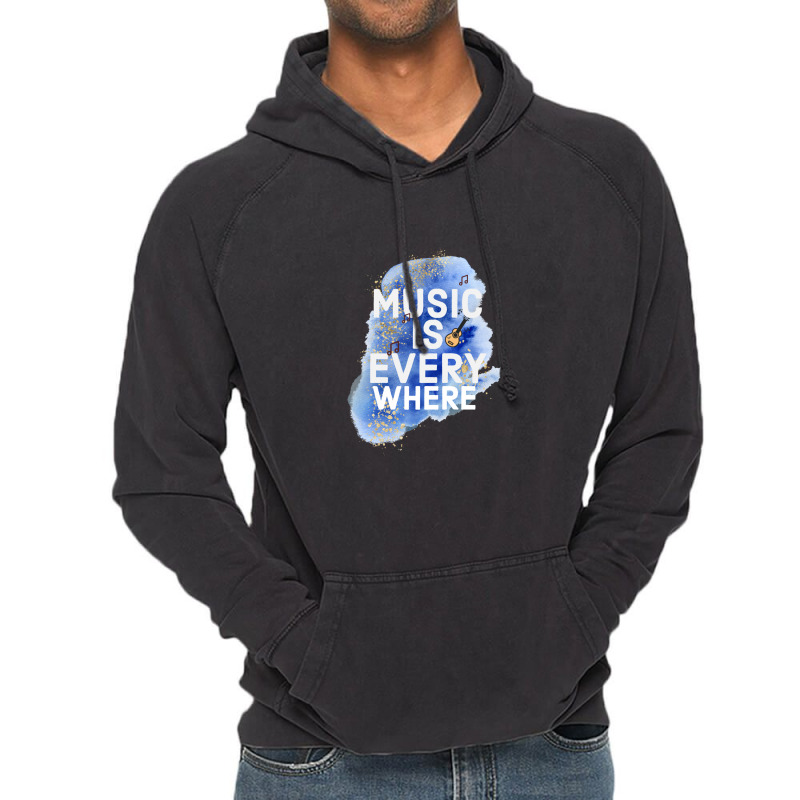 Music Is Everywhere Vintage Hoodie by MichaelVictory | Artistshot