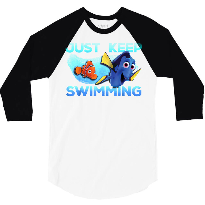 Finding Nemo Just Keep Swimming Funny Nemo And Dory Unisex Tee Adult T 3/4 Sleeve Shirt | Artistshot