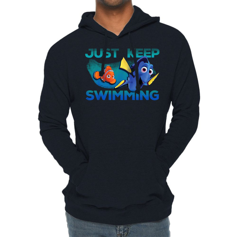 Finding Nemo Just Keep Swimming Funny Nemo And Dory Unisex Tee Adult T Lightweight Hoodie | Artistshot