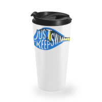 Finding Nemo Just Keep Swimming Sticker Travel Mug | Artistshot