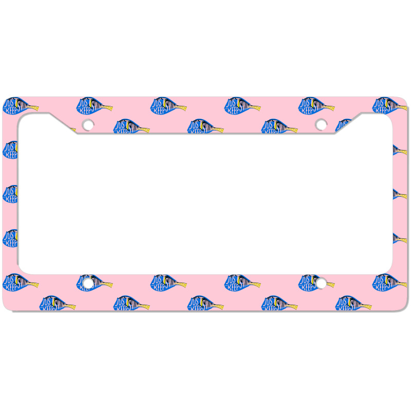 Finding Nemo Just Keep Swimming Sticker License Plate Frame | Artistshot