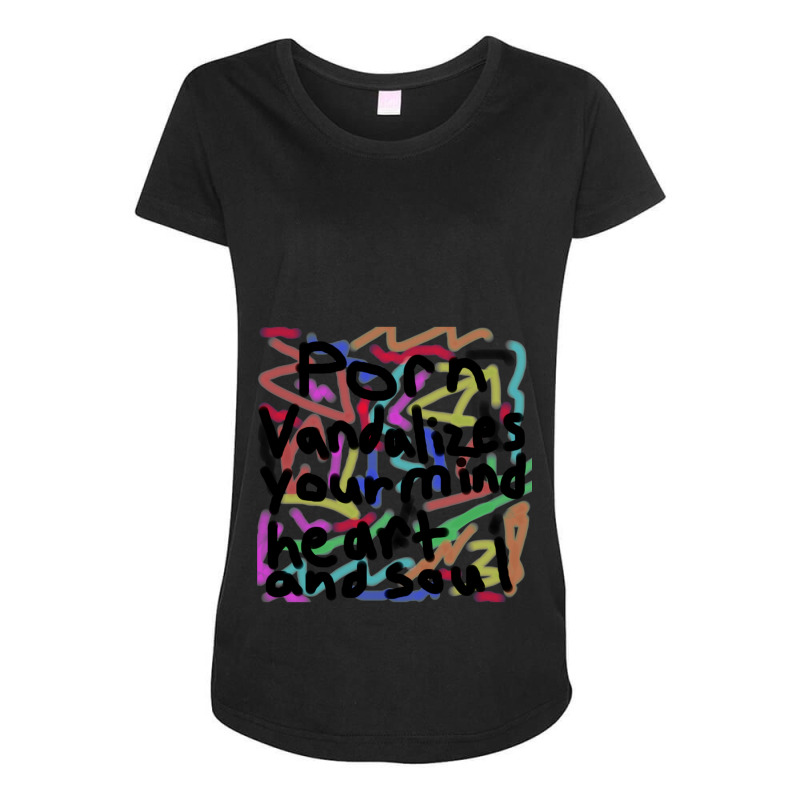 Porn Vandalizes Your Mind, Heart, And Soul - Anti-porn, Anti-pornograp Maternity Scoop Neck T-shirt | Artistshot