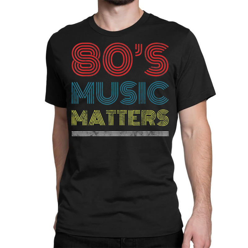 Hot Trend 80s Music Rocks Vintage 80s Style Retro Colors Classic T-shirt by haodinhvan1 | Artistshot