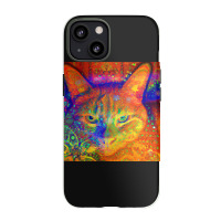 Trending Orange-red Kitty Cat Batik Design Iphone 13 Case | Artistshot