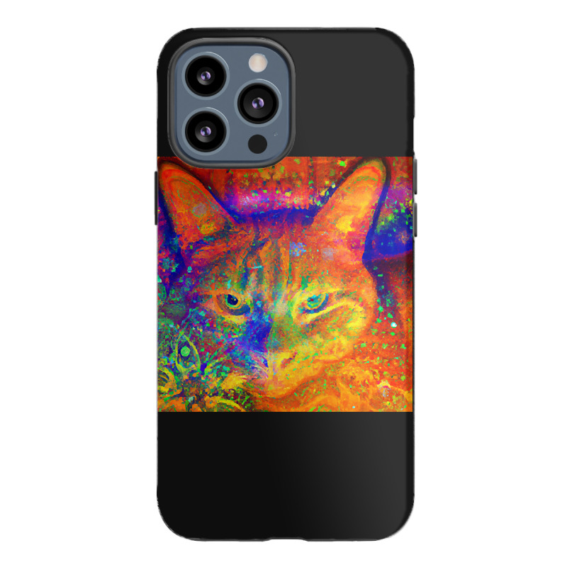 Trending Orange-red Kitty Cat Batik Design Iphone 13 Pro Max Case | Artistshot