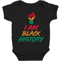 Limited Edition Pan African- I Am Black History Fist Design Baby Bodysuit | Artistshot