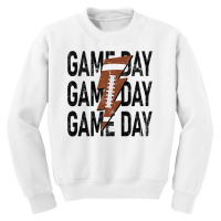 Womens Game Day Football Tee Women American Football Sport Cute Top Youth Sweatshirt | Artistshot