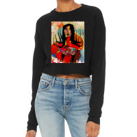 Limited Edition Lady Holding A Fish Cropped Sweater | Artistshot