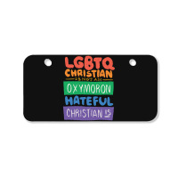 Limited Edition Lgbtq Christian Is Not An Oxymoron Lgbt Pride Gift Bicycle License Plate | Artistshot