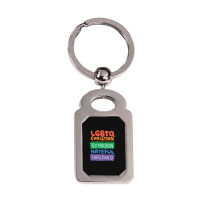 Limited Edition Lgbtq Christian Is Not An Oxymoron Lgbt Pride Gift Silver Rectangle Keychain | Artistshot