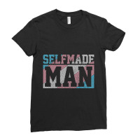 Trending Mens Selfmade Man Trans Pride Flag Transgender Funny Lgbtq Ladies Fitted T-shirt | Artistshot