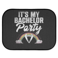 Mens Its My Bachelor Party Rainbow Groom Funny Bachelor Party T Shirt Rear Car Mat | Artistshot