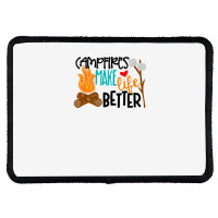 Campfires Make Life Better Camping Lover Smores Adventure Rectangle Patch | Artistshot