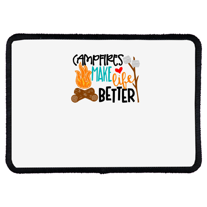 Campfires Make Life Better Camping Lover Smores Adventure Rectangle Patch | Artistshot