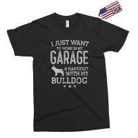 Bulldog Dad Car Garage Hangout Men Exclusive T-shirt | Artistshot