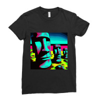 Limited Edition Pop Art Easter Island Ladies Fitted T-shirt | Artistshot