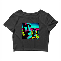 Limited Edition Pop Art Easter Island Crop Top | Artistshot