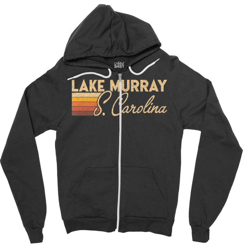 Limited Edition 80s Style Lake Murray South Carolina Zipper Hoodie | Artistshot