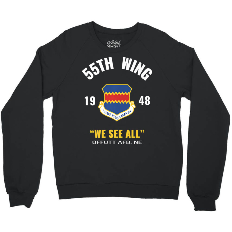 Hot Trend Air Force 55th Wing Crewneck Sweatshirt by quanghuydinh1 | Artistshot