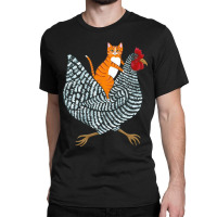 Trending Ginger Cat Chicken Ride Classic T-shirt | Artistshot