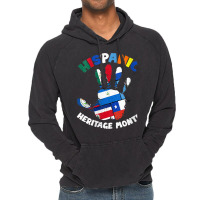 Womens Latin America Latino Pride Hand Hispanic Heritage Month Vneck Vintage Hoodie | Artistshot