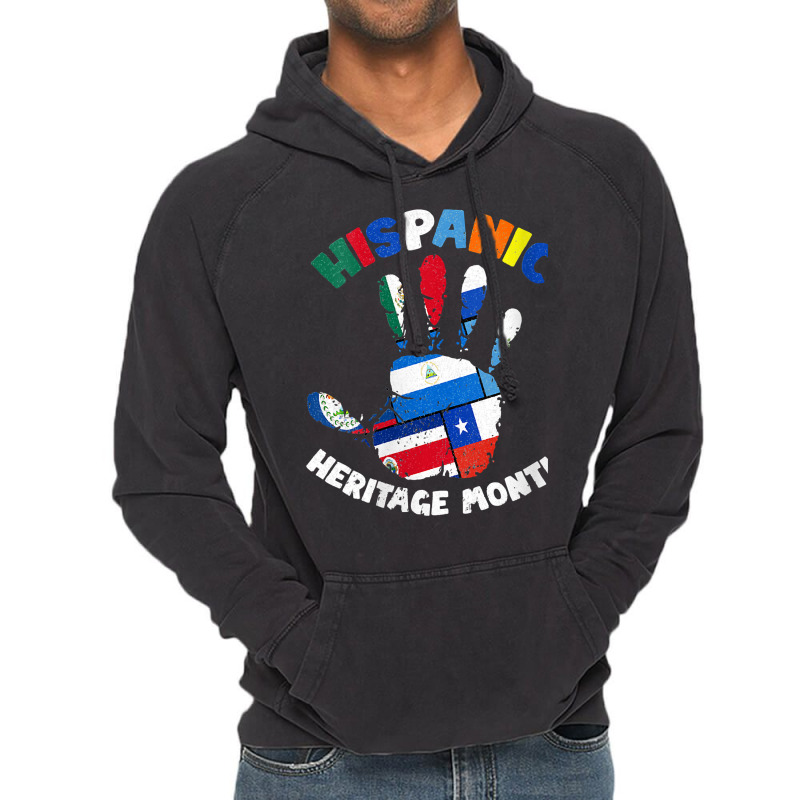 Womens Latin America Latino Pride Hand Hispanic Heritage Month Vneck Vintage Hoodie by BarbaraArtist | Artistshot