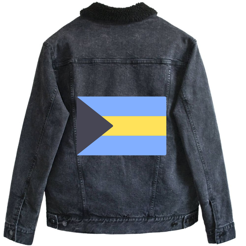 Limited Edition Flag Of Bahamas Unisex Sherpa-Lined Denim Jacket by Rios Arevalo | Artistshot