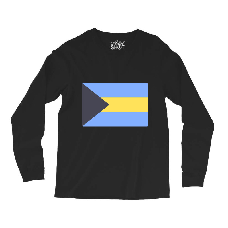 Limited Edition Flag Of Bahamas Long Sleeve Shirts by Rios Arevalo | Artistshot