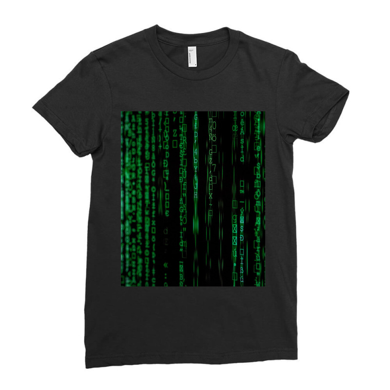 Limited Edition Digital Coding Ladies Fitted T-Shirt by Sizemore Adame | Artistshot