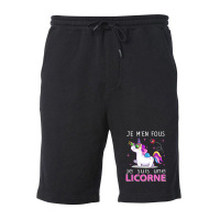 Trending Je Suis Une Licorne Fleece Short | Artistshot